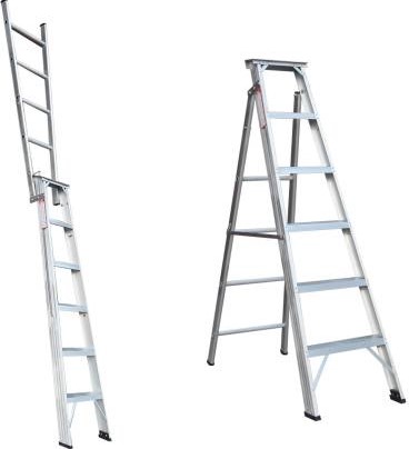 Dual Purpose Aluminium Ladder 12 Step India