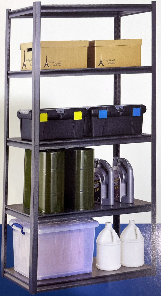 طقم رف أسود ممتاز 45*90*180موديل GRZ6-3618-5GDI 