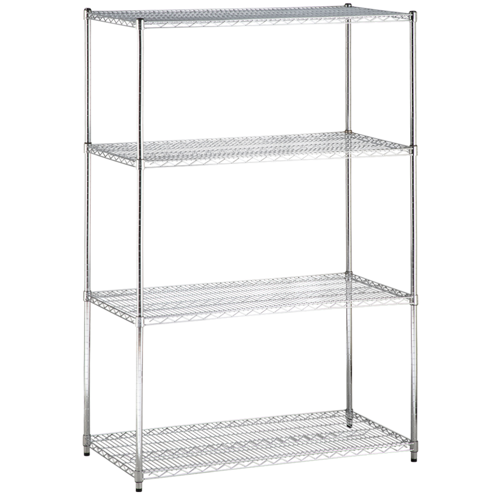 Chrome Wire Shelving 90 x 60 x 195 cm