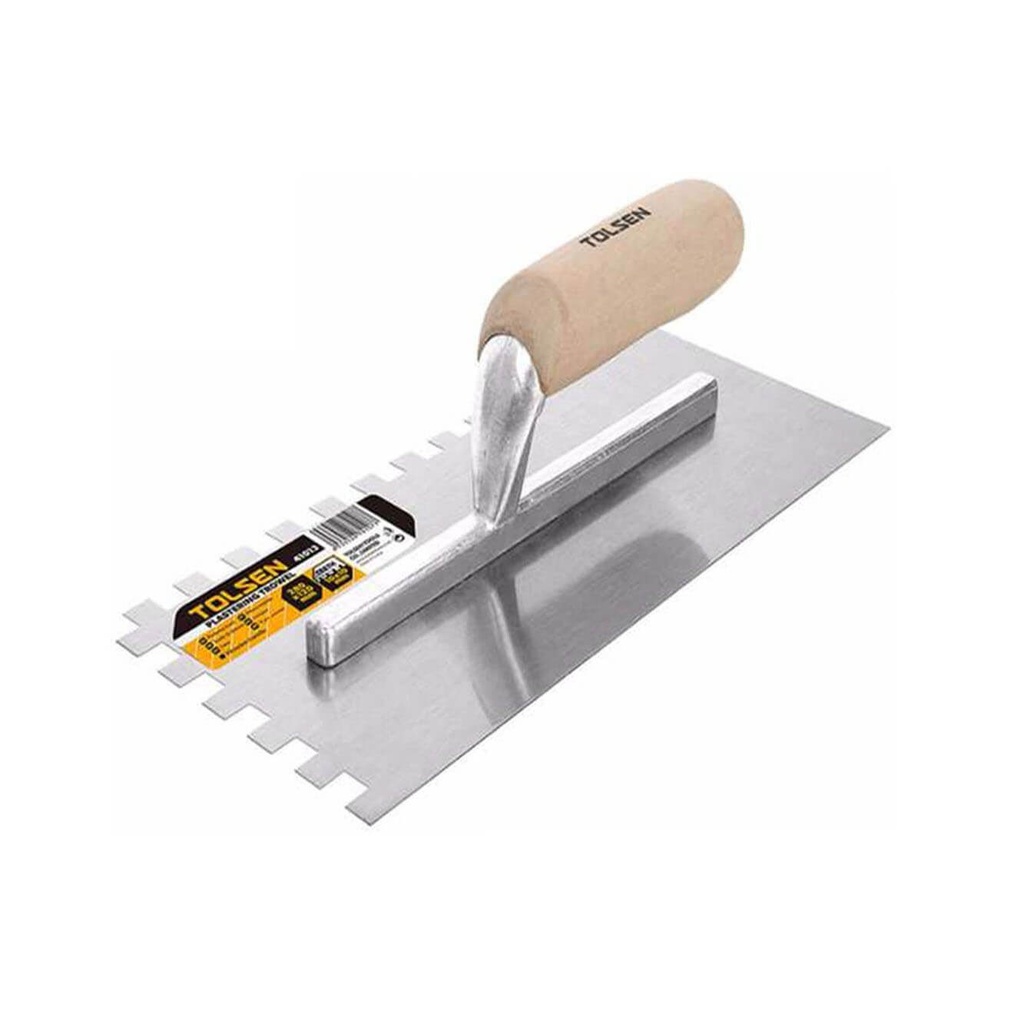 Tolsen Plastering Trowel With Teeth 280 x 120 mm No. 41013