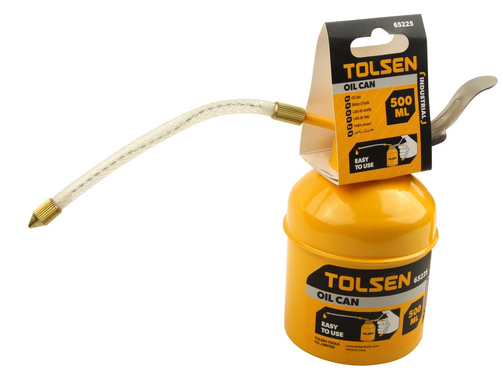 Tolsen Oil Can 300 ml Iron Robust pump with Zinc Plated 65223