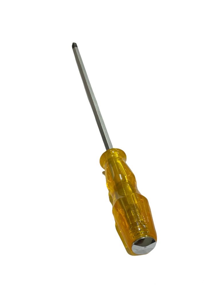 Screwdriver 10 Inch Yellow Clear Black Head Phillips G-6615