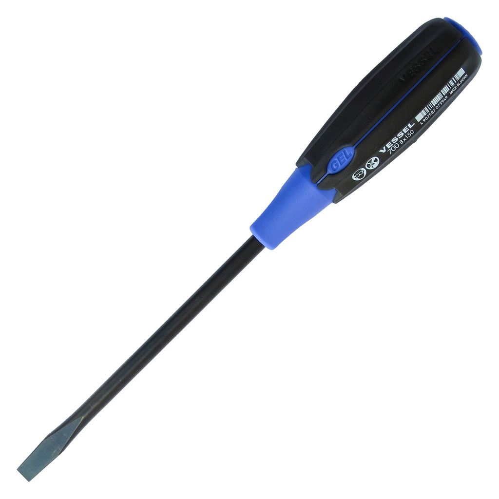 Vessel Super Cushion Screwdriver No.700 Flat 6 x 100 Japan