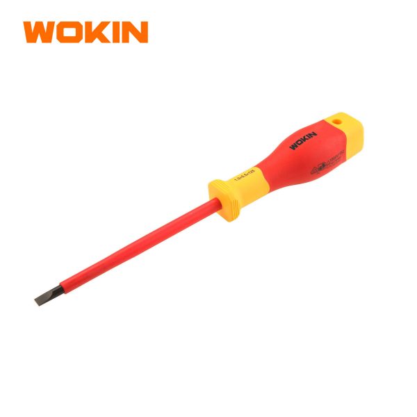 Wokin 0.6×3.5x100mm INSULATED SLOTTED SCREWDRIVER  PREMIUM LINE 561535