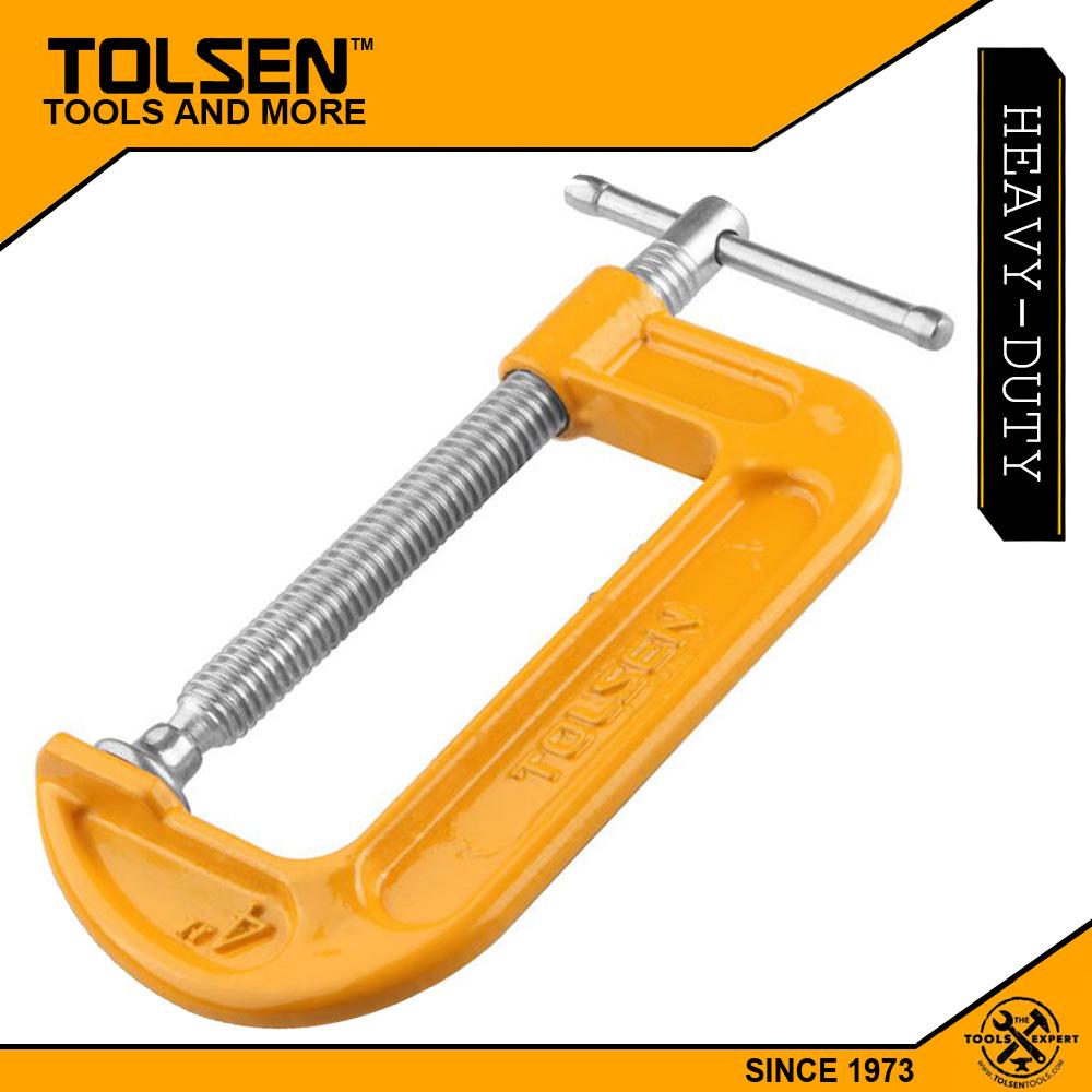 TOLSEN G Clamp 100mm  4" Powder Coated Bar 10113