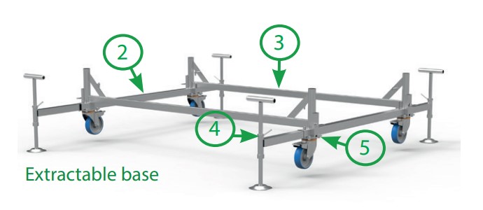 Marchetti Base brace  200 cm Golden Italy 20553 