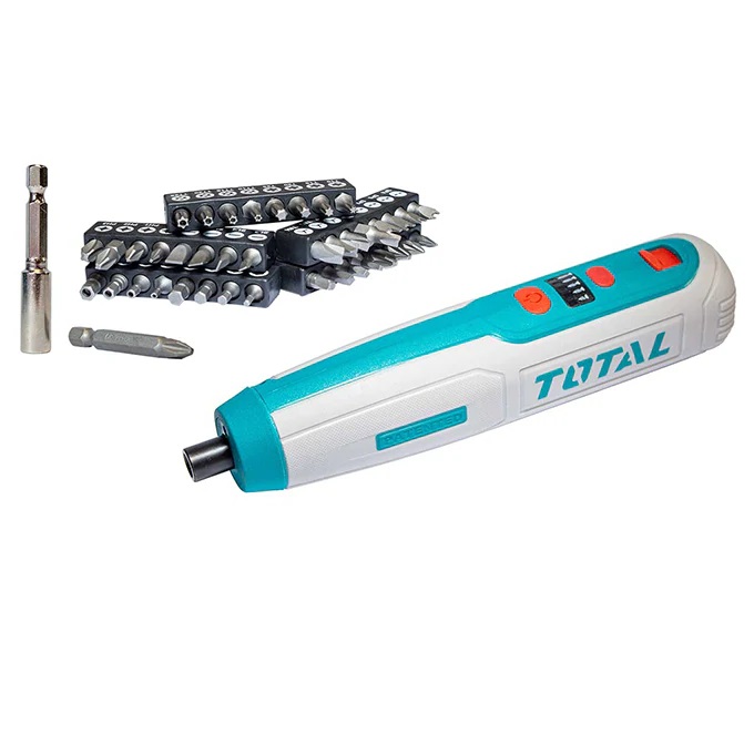 TOTAL Lithium ion cordless screwdriver 4v / TSDLI0403