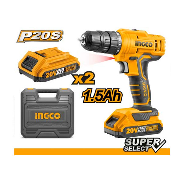 INGCO coedless drill 20v lithium ion / CDLI20012