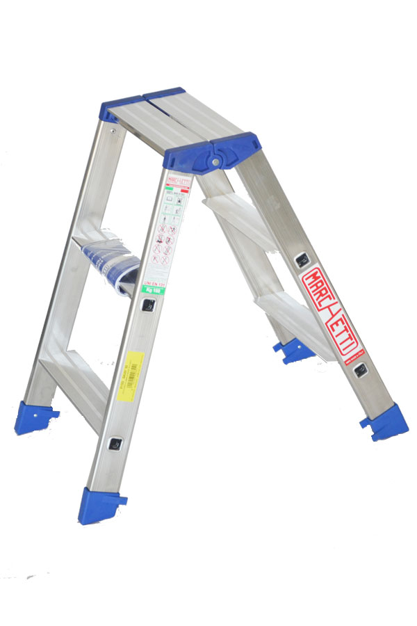 21123 Marchetti GAUDI 03 Aluminum double Ladder 3 Step Italy
