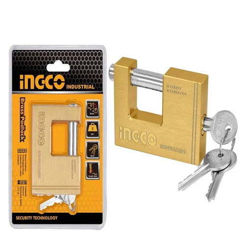 Ingco Heavy Duty Brass Padlock 80mm DBBPL0802