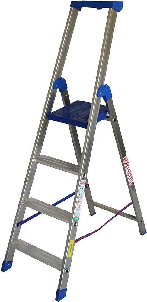 سلم ايطالي 4 درج حرف ايه قاعدة زرقاء climb 20873 (نسخة)