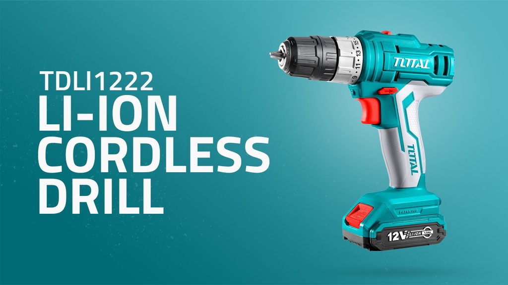 Total Cordless Lithium-Ion Drill  - 12V - TDLI12202