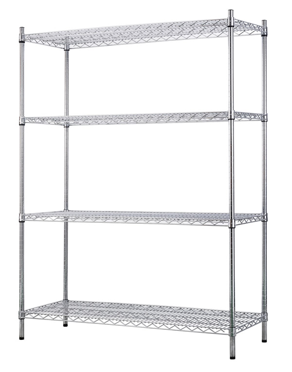 Chrome Wire Shelving Set without beam 30 x 50 