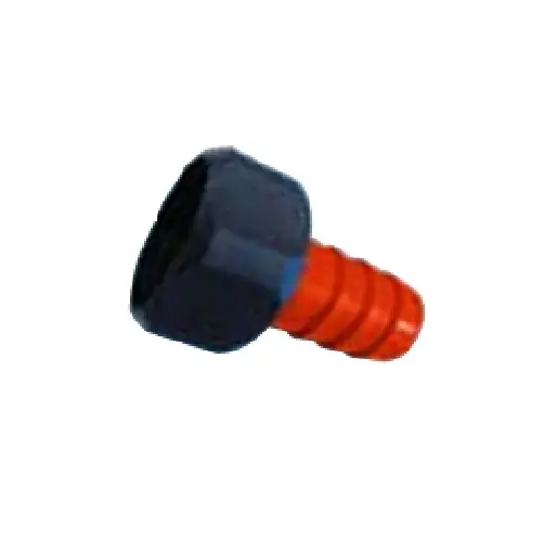 Hose connector + screwed ring 1/2 x 1/2"