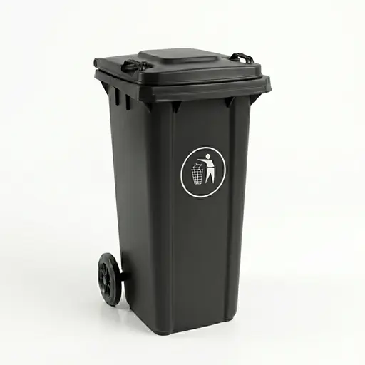 trash can -  240 L Black - KSA