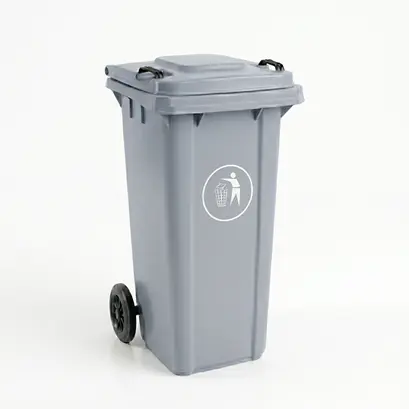 trash can -  240 L - Gray - KSA