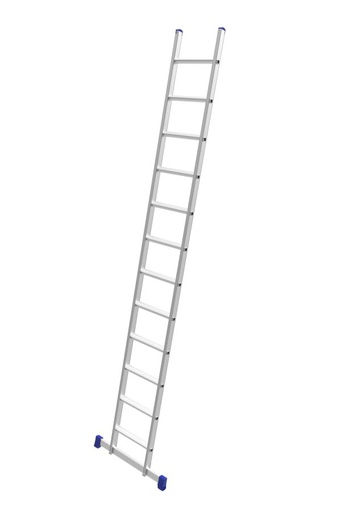 [1360028] Marchetti Aluminium single ladder 2.45 M with rungs 30 mm Italy Model 20000