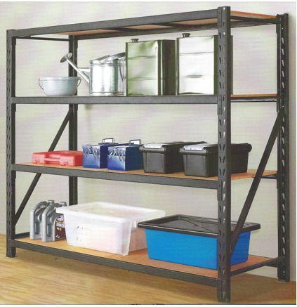 [1510042] Industrial Shelf BLACK STEEL PLATE 60*200*210 GYRD772572H4S