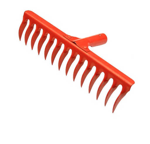 [2330040] 14 Teeth Steel Bow Rake Head for Gardening 40 cm