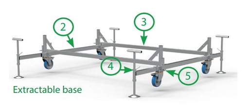 [1210023] وصلة قاعدة سقالة جولدن ( قطع غيار ) بدون ميزان - موديل رقم 20553