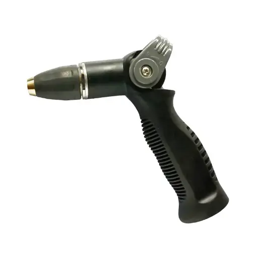 [51-610] Aluminum Thumb Control Spray Nozzle with Soft Grid Holder and Brass Adjustable Nozzle, 3/4" FIP