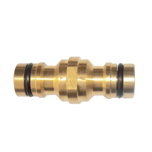 [86-717] Brass Straight Twin Quick Connect