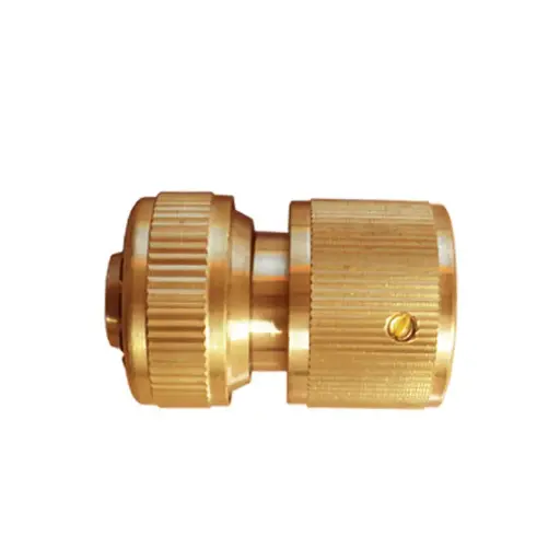 [86-741] Brass Water stop Quick Connect Hose Coupling, 1/2